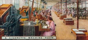 Una stanza delle macchine per sigarette, 1926 da Unbekannt