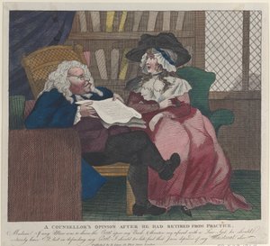 Opinione di un consulente dopo il ritiro dalla pratica - La consultazione legale, 1780-94 da Unbekannt