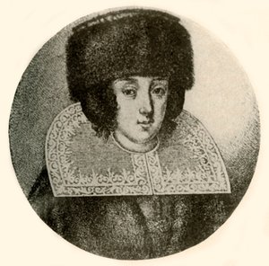 Una signora olandese con cappello e mantello di pelliccia, 1644 da Unbekannt