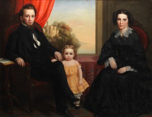 Un gruppo familiare, ca. 1850 da Unbekannt