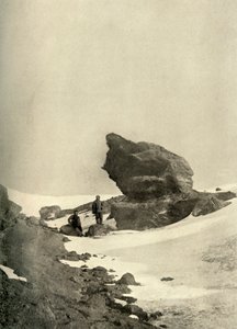 Un grande masso kenyte vicino ai quartieri invernali, c. 1908, 1909 da Unbekannt