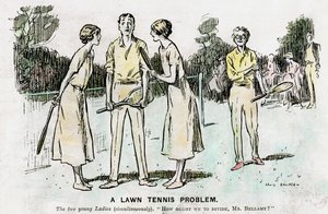 Un problema di tennis su prato, 1923 da Unbekannt