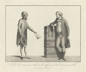 Uno speculatore fortunato e sfortunato, seconda metà del XVIII secolo da Unbekannt