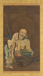 Un Luohan e un assistente, dinastia Ming da Unbekannt