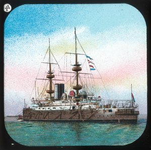 Una moderna nave da guerra -- H.M.S. Jupiter, c1900