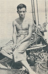 Un Ulisse moderno. Gerbault fotografato a Suva, nelle Isole Figi da Unbekannt