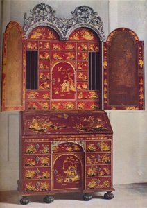 Un armadio di lacca rossa, c1685, 1936 da Unbekannt