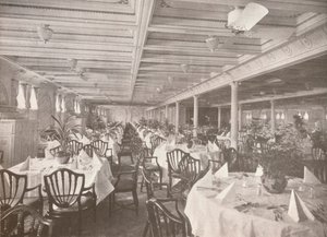 Una sala da pranzo della Royal Mail, 1914