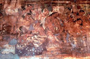Una scena da Mahajanaka, India, II secolo a.C.