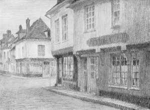 Una strada a Beauvais, 1901 da Unbekannt