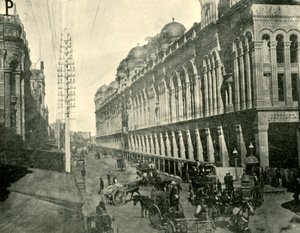 Veduta di una strada di Sydney, 1901 da Unbekannt