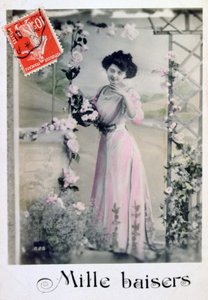 Mille baci, Cartolina francese, c1900