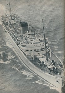 Una nave a doppia elica, la Stirling Castle costruita da Harland e Wolff, 1937 da Unbekannt