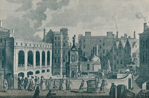 Veduta dei bagni del re e della regina e della Great Pump Room a Bath, 1907 da Unbekannt