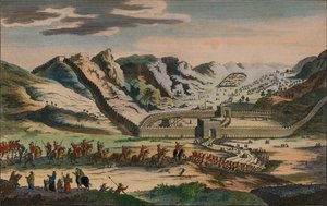 Veduta della celebre Grande Muraglia Cinese, 1782 da Unbekannt