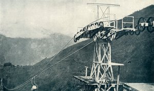 Vista su una ferrovia a fune, 1922 da Unbekannt