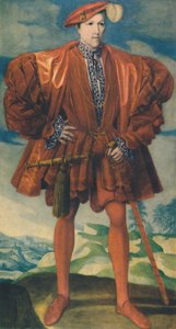 Un giovane in rosso, c.1550 da Unbekannt