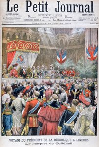 Un banchetto per il presidente francese in visita, Guildhall, Londra, 1903 da Unbekannt