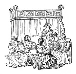 Una festa in camera da letto, 1631, 1910 da Unbekannt