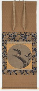Un uccello su un ceppo di bambù, periodo Momoyama, 1568-1615