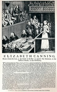 Un volantino del 1754 che riporta il caso di Elizabeth Canning, 1915