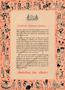 Un certo famoso fantino Abdullas per scelta, 1939 da Unbekannt