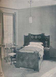 Letto per bambini progettato da Peter Behrens, eseguito da TD Heymann, 1901