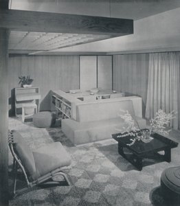 Una combinazione di soggiorno e sala da pranzo, 1942