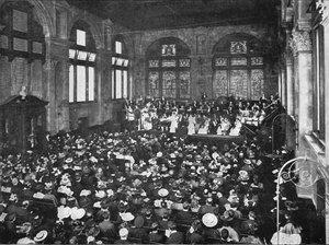 Un concerto alla Guildhall School of Music, Londra, c. 1901 da Unbekannt