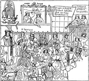 Una cena, fine XV secolo, 1910 da Unbekannt