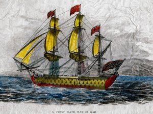 Un uomo di guerra di prima classe, XVIII secolo da Unbekannt