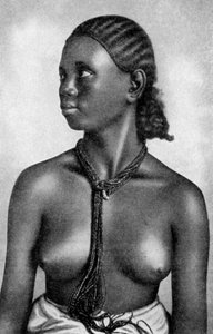 Una ragazza del popolo Tigre, Africa, 1922 da Unbekannt
