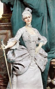 Una dama di rango del tempo di Luigi XV, 1889 da Unbekannt