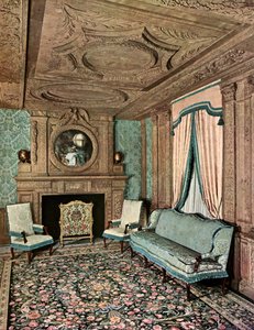Un salotto durante il regno di Luigi XIII, Hôtel Marion du Fresne, Saint-Malo, Francia, 1938 da Unbekannt
