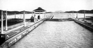 Una chiusa sul Canale di Panama, Panama, 1926
