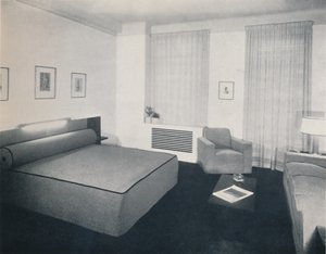Camera da letto di un uomo progettata da Robert Heller Inc., New York, 1936 da Unbekannt