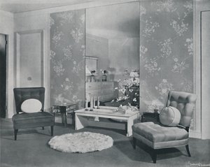 Una camera da letto moderna ispirata ai cinesi, 1942 da Unbekannt