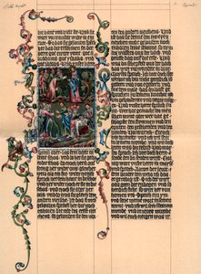 Una pagina dalla Bibbia di Wenzel, c1400, 1903