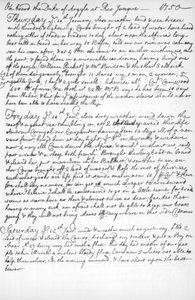Una pagina dal diario di John Newton, 1750-1754 da Unbekannt