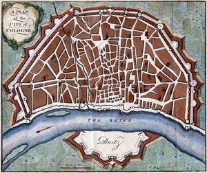 Piano della città di Colonia da Unbekannt