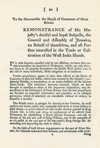 Una rimostranza sul tema del commercio degli schiavi, 1789 1965 da Unbekannt