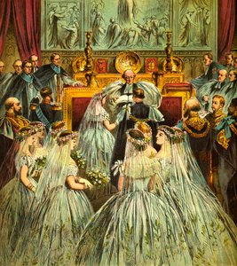 Un matrimonio reale, c. 1850 da Unbekannt