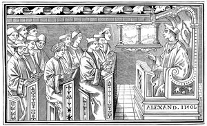 Una scuola, XVI secolo da Unbekannt