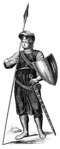 Un soldato di re Filippo IV di Francia, 1849 da Unbekannt