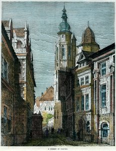 Una strada a Coburg, Baviera, Germania, c1880 da Unbekannt