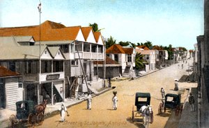 Una strada a St. Johns, Antigua, c1900s da Unbekannt