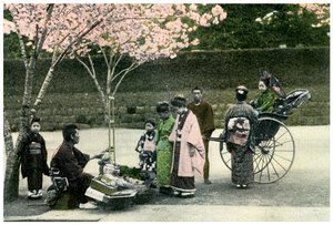 Un mercante di strada, Giappone, 1904 da Unbekannt