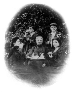 Una festa del tè, San Francisco, California, USA, inizio XX secolo da Unbekannt