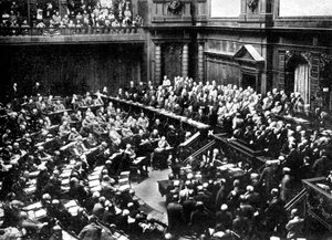 Una tipica seduta del Reichstag, Parlamento della Repubblica Tedesca