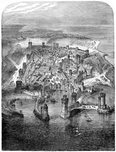 Una vista di Rodi, 1480 1882-1884 da Unbekannt